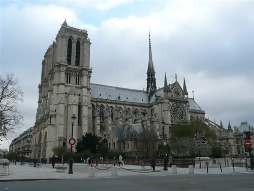 Notre Dame as seen from the southwest